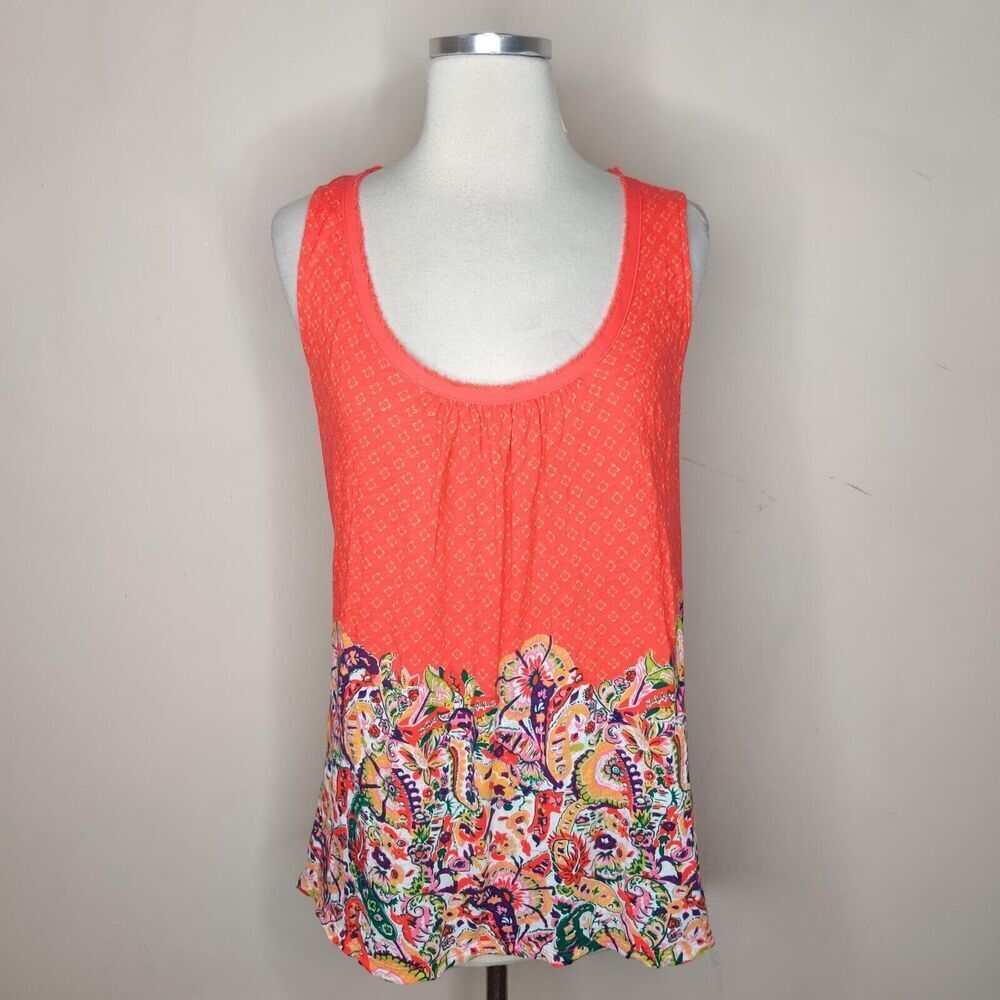 Akemi + Kin Sleeveless Floral Top Tie‎ Back Anthropologie
